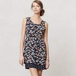 Women's Navy and Pink Horse Print Mini Dress